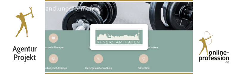 Von der CI bis zur Job-Seite: Unsere Rundum-Betreuung für Physio am Hafen